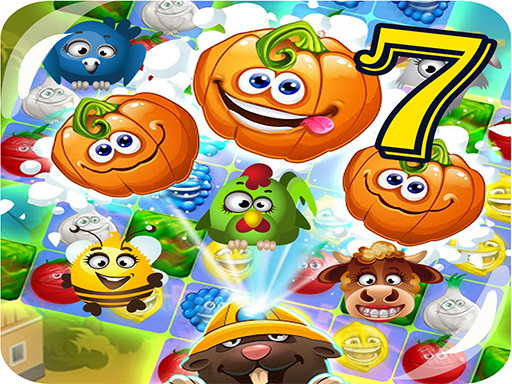 Funny Faces Farm Match3 Mermaid – treasure game