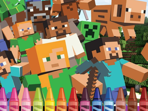 4GameGround – Minecraft Coloring